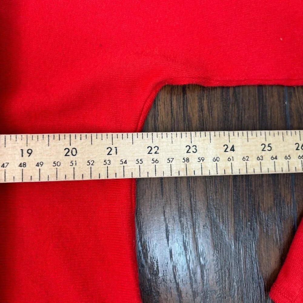 Michael Michael Kors Sweater XL‎ Bright Red Lightweight Pullover Cotton Blend